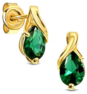 MIORE-PENDIENTES-ORO-BLANCO-FORMA-PERA