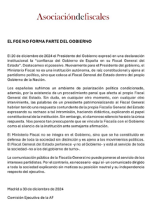 Asociacion de Fiscales 30 de Diciembre 2024